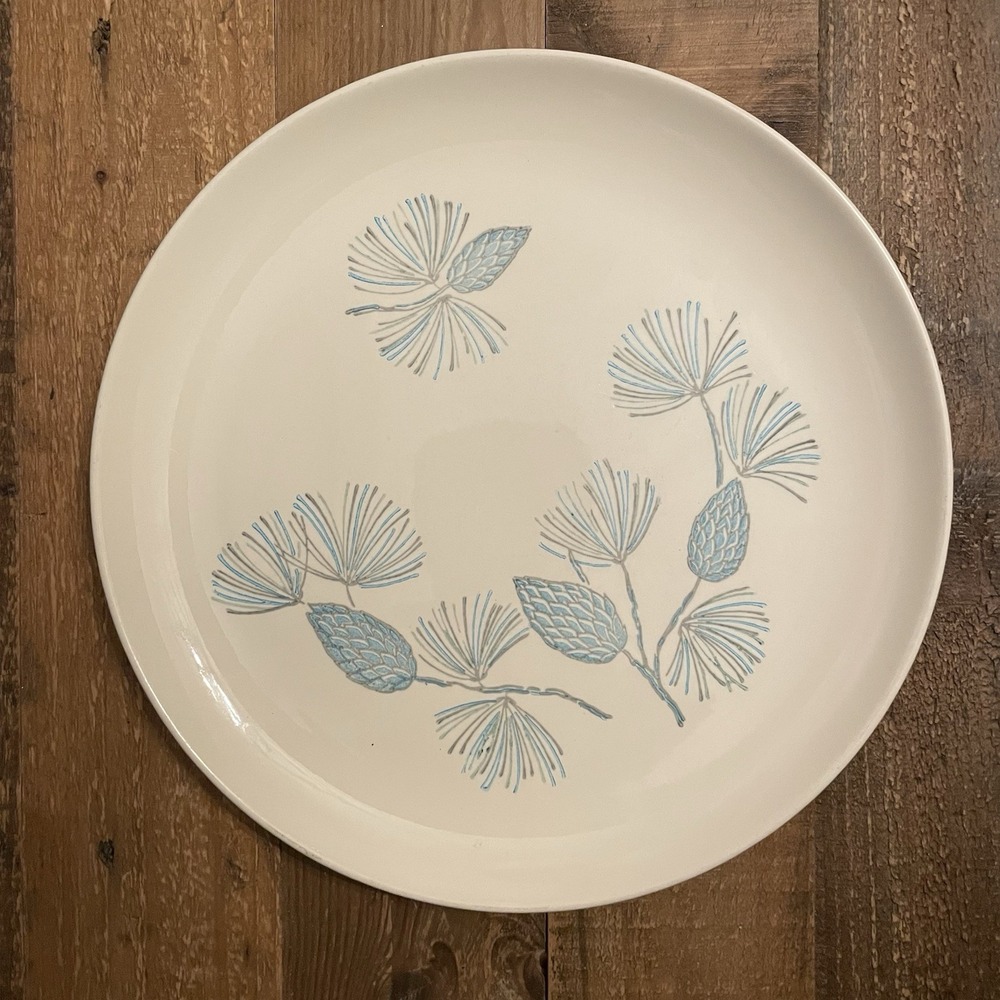 Vintage Retro STETSON MARCREST Blue Spruce 9.5" Dinner Plate 9-5/8" 1950s-1960s